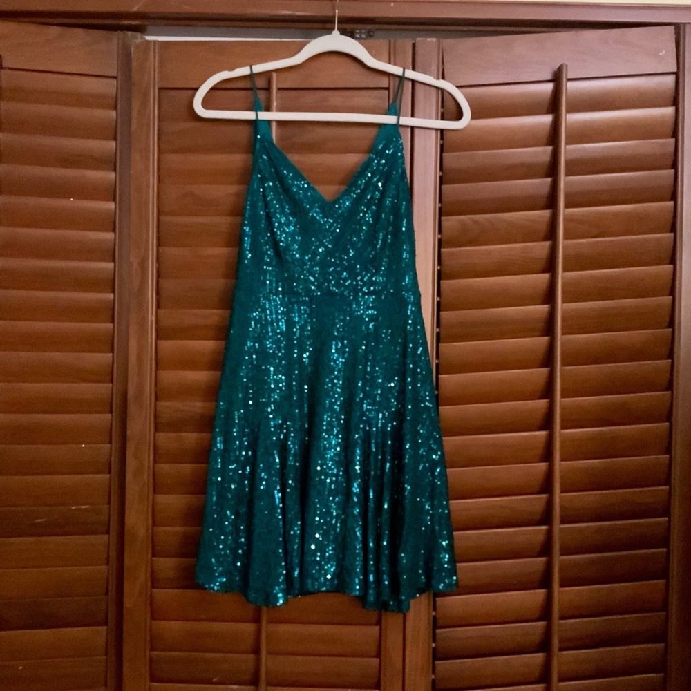 sequin party mini dress